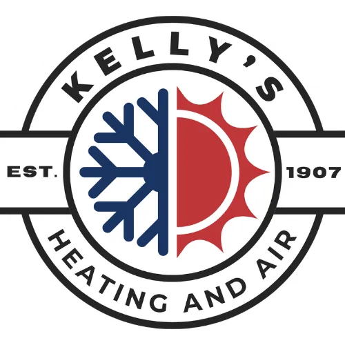 Kelly's Heating and Air logo featuring a snowflake and sun symbol, representing HVAC services for heating and cooling solutions in Highland Village, TX.