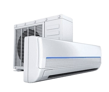 Ductless mini-split system. Indoor and outdoor units of a ductless air conditioner. Efficient cooling and heating solution. Mini-split installation.