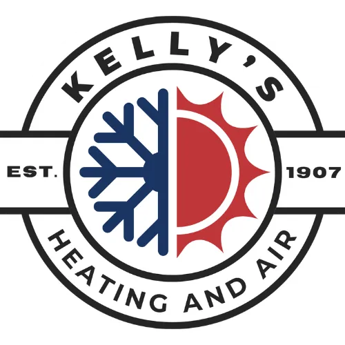 Kelly's Heating and Air logo featuring a snowflake and sun symbol, representing HVAC services for heating and cooling in Flower Mound, TX.
