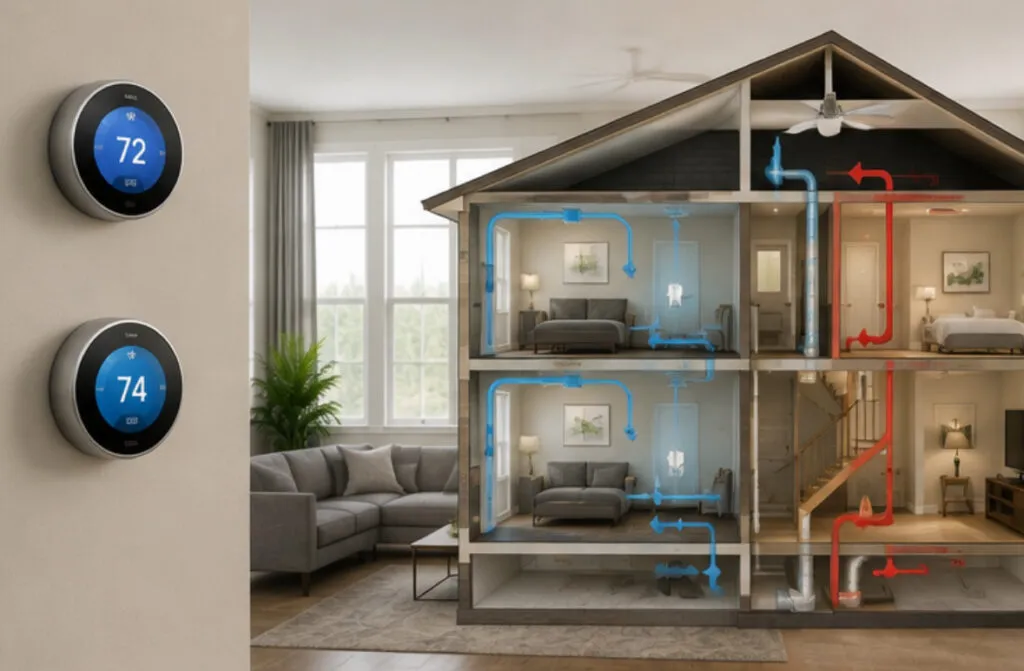 What Is the Best Air Conditioning Setup for a Two-Story Home in Plano?